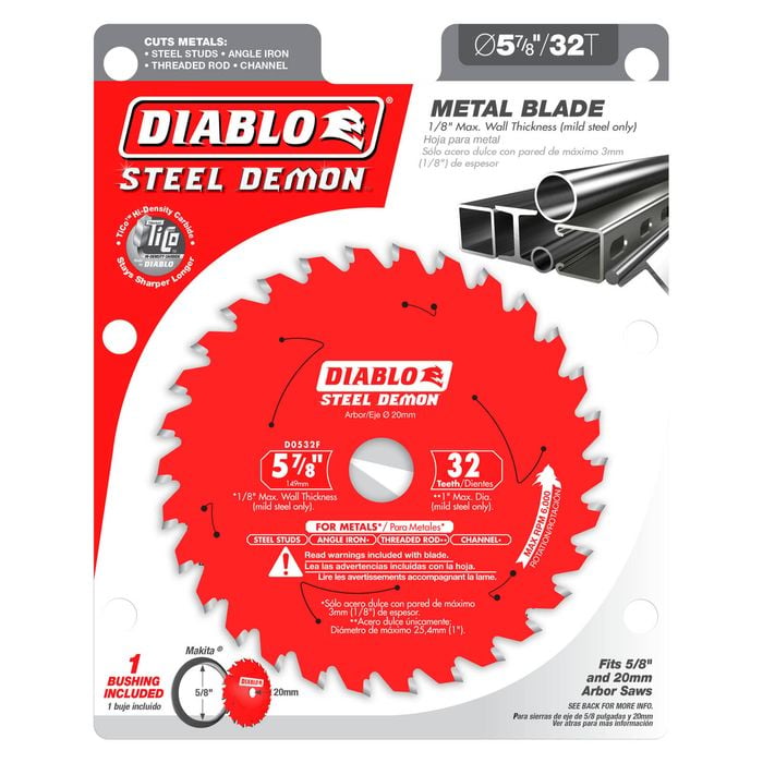 Diablo 149mm 32-Teeth Steel Demon™ Saw Blade for Medium Metal 