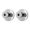 Shaw & Mason Chrome Modern Style Wall Flange