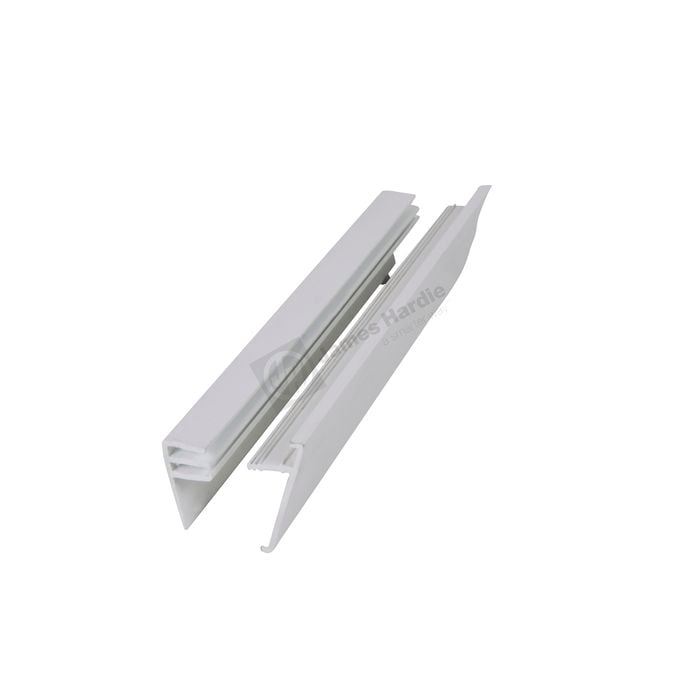 James Hardie 2400mm Soffit PVC Scotia Mould 2-piece Base and Cap