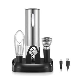 Catzon Electric Wine Opener Foil Cutter Wine Aerator Rechargeable