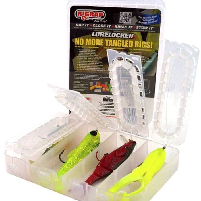 Rigrap Lure Locker Fishing Lure Box - Tangle Free Ready Rigged Lure Storage