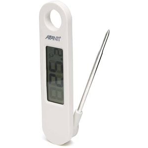 Avanti Fold Steak Thermometer Probe Cooking/Grilling Temperature Gauge White