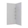 Stein 1000 x 1000 x 1830mm White 2-Sided Corner Mould Wall Shower Liner 