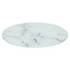 Round Glass Chopping Board - 30cm - Marble Effect - Kitchen Dining Place Mats Cutting Mat Worktop Saver Cooking & Food