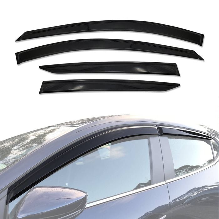 AUSGO Luxury Weather Shields for Mazda 3 BP Series Hatch 2019-Onwards Weathershields Window Visors Wind Deflectors