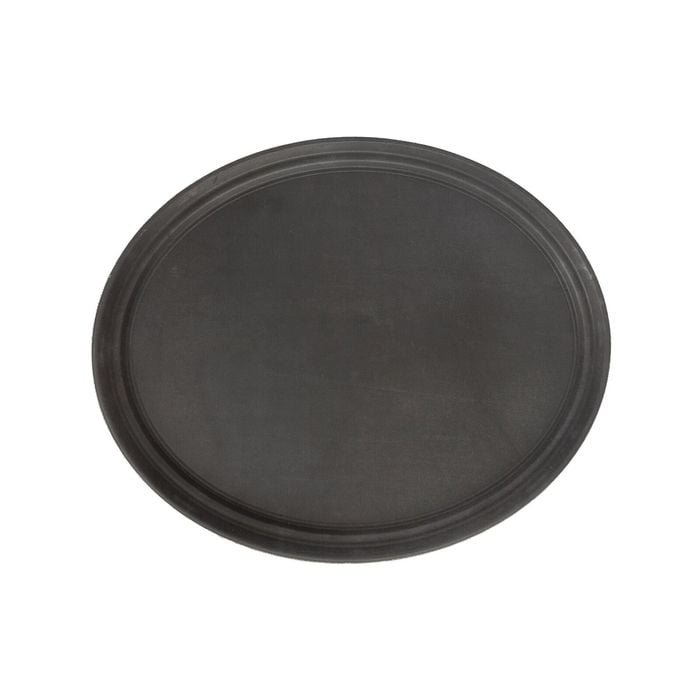 Oval Non-Slip Serving Tray - 79cm x 66cm - Black