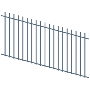 ProtectorAl 1201 - 2400 x 1200mm Deep Ocean Raked 16-30º Batten Pool Fence Panel
