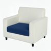 Anyseat Sofa Cover Navy Polyester Thick Stretchable Cushion For Living Room 1pc Normal Size 145-185cm