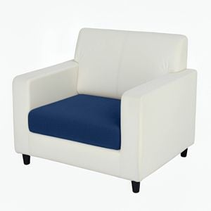Anyseat Sofa Cover Navy Polyester Thick Stretchable Cushion For Living Room 1pc Normal Size 145-185cm