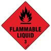 Pinnacle 270 x 270mm Metal Flammable Liquid 3 Sign