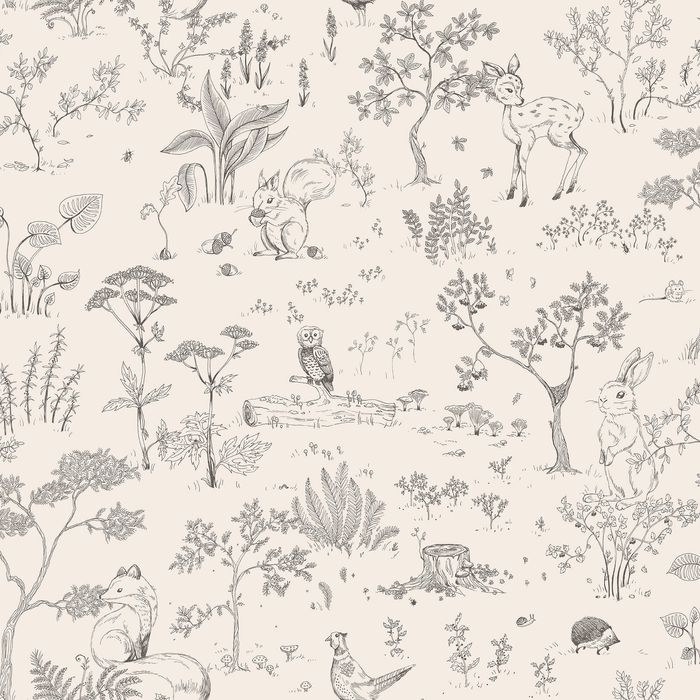 Wallpaper Trader Hollie Wallpaper Roll 10.05m x 53cm, Graphite