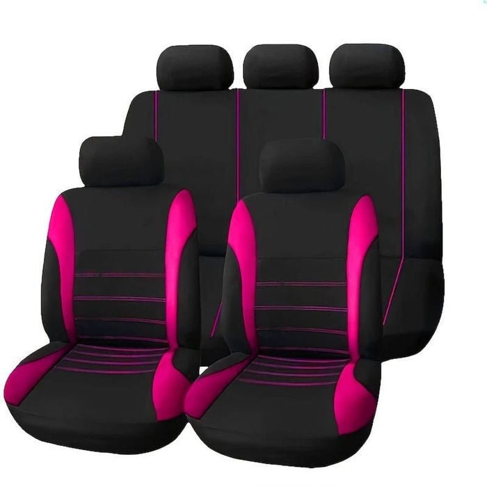Catzon Car Seat Cover Composite Sponge Universal Fit Cars Suv-rose Red
