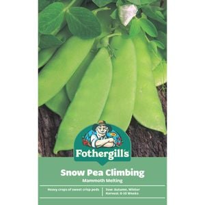 Fothergill's Mammoth Climbing Snow Pea Vegetable Seeds