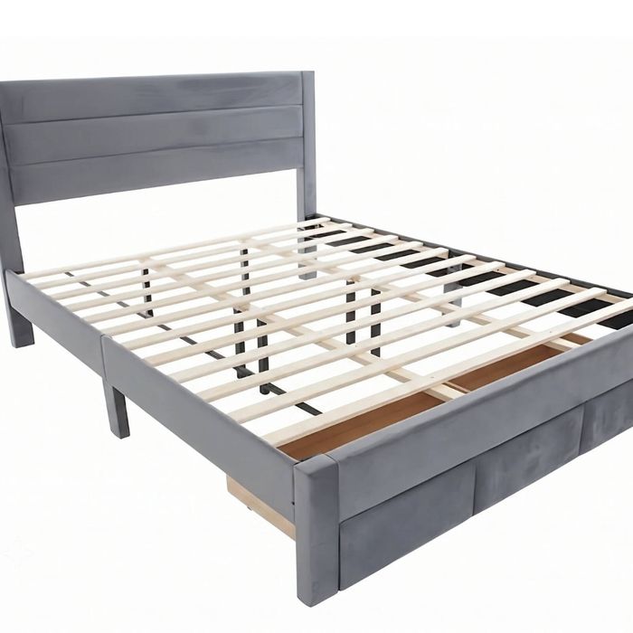 Heloise Bed Frame With Drawer - King