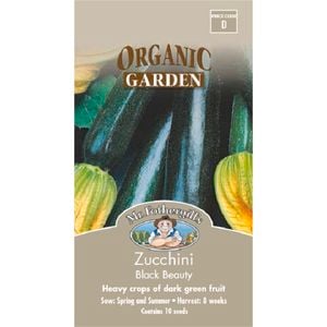 Mr Fothergill's Zucchini Black Beauty Organic Seeds