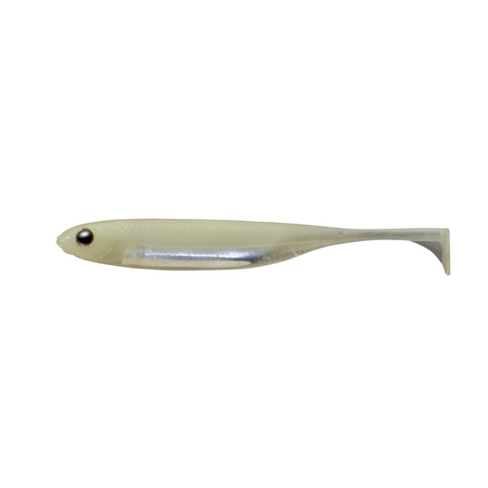 Fish Arrow Flash J Shad 4" SW Soft Plastic Fishing Lure L134 Lumi Nova Glow / Silver