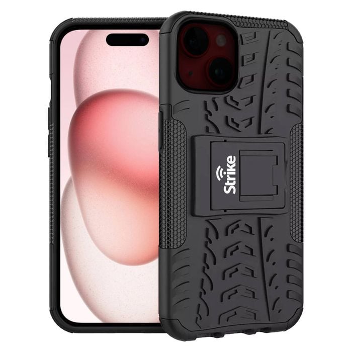 Strike Rugged Case for Apple iPhone 15 (Black)