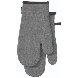 Ladelle Eco Recycled Charcoal Set Of 2 Oven Mitt
