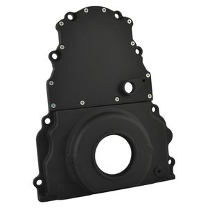 Cal Custom GM LS1 LS2 LS3 Timing Cover W/Cam Sensor Hole - Black Aluminium, Holden, Chev