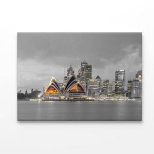 B&W Sydney Skyline in Australia  Print 100% Australian Made 90 x 60cm  (Acrylic)