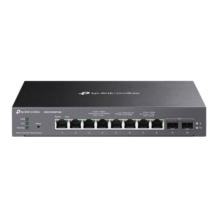 Tp-link Sg2210xmp-m2 Omada 8-port 2.5gbase-t And 2-port 10ge Sfp+ Smart Switch With 8-port Poe+