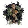Lifebay Spooky Mummy Halloween Wreath for Door and Indoor