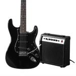 Melodic Full Size 39 Inch Black Electric Guitar