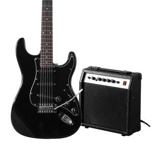 Melodic Full Size 39 Inch Black Electric Guitar