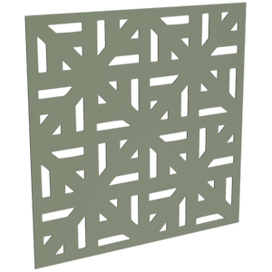 ProtectorAl 300-1200 x 300-1200mm Pale Eucalypt Mosaic Unframed Solid Aluminium Decorative Panel 