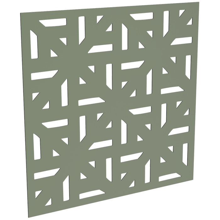 ProtectorAl 300-1200 x 300-1200mm Pale Eucalypt Mosaic Unframed Solid Aluminium Decorative Panel 