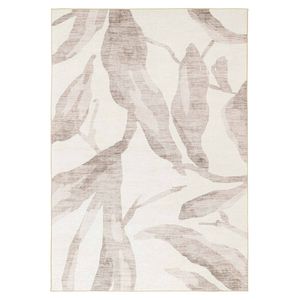 Loopsie-400cm X 300cm-bainbridge Cream Leaf Shadow Indoor Outdoor Washable Rug