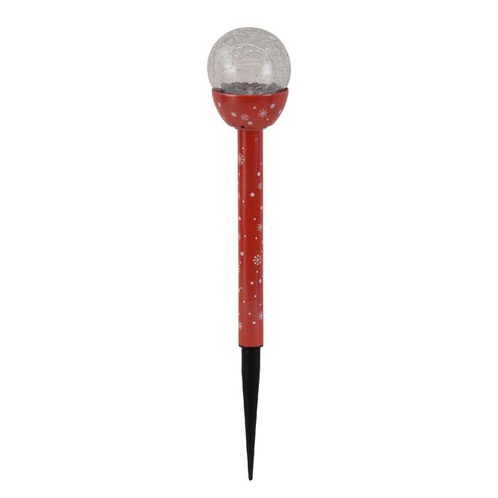 Click 35cm Crackled Ball Pathway Light