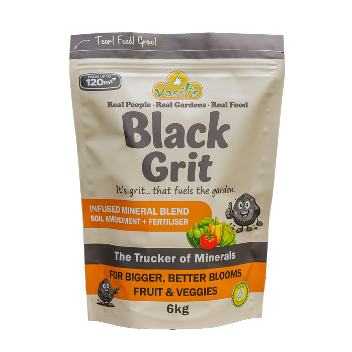 Vasili's 6kg Black Grit Soil Amender Fertiliser