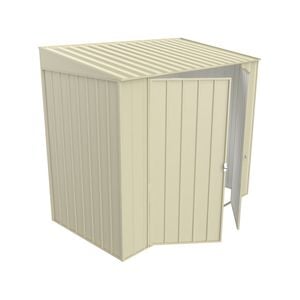 Build-a-Shed 1.2 x 2.3 x 2.0m Cream Skillion Double Hinged Side Door Shed