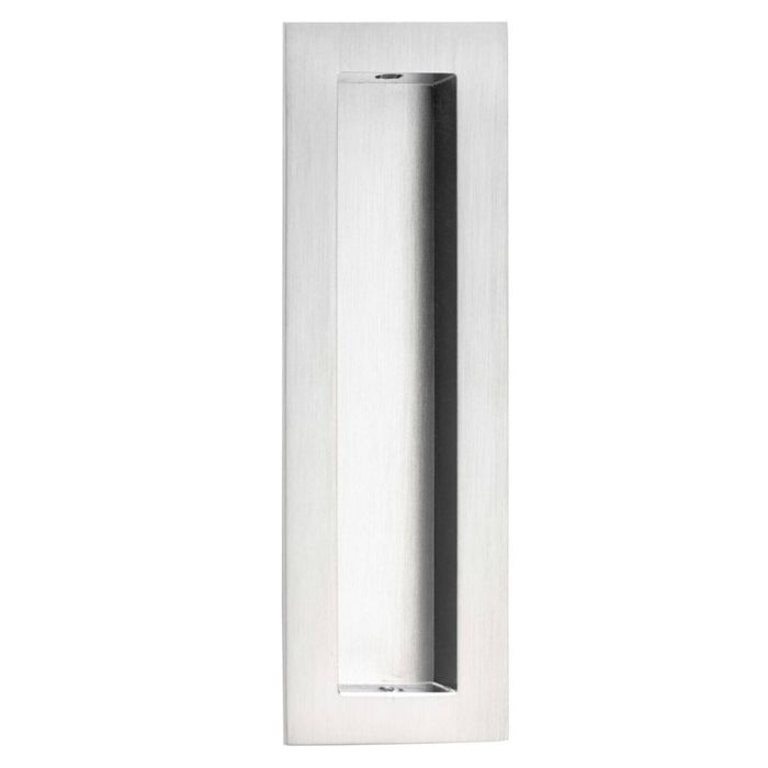 Lemaar 150 x 50mm Satin Chrome Rectangular Flush Pull