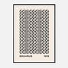 Galrie Bauhaus 1919 Geometric Art Print - Iconic Deco Masterpiece for Modern Interiors, Black Frame, 70 x 100cm (28 x 40inch)