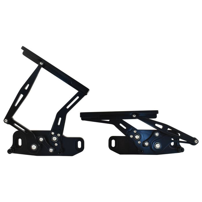 Holden HQ HJ HX HZ WB Bonnet Hinge Kit, Black Billet Aluminium