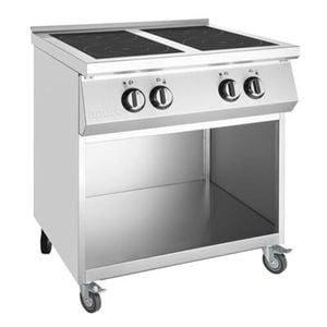 Apuro Freestanding 4 Zone Induction Hob 11 Power Levels 920x800x750mm Commercial Kitchen Cooking