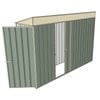 Build-a-Shed 0.8 x 3 x 2m Single Hinged Door Shed with Single Sliding Side Door - Green