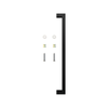Rolltrak 600mm Matte Black Barn Door Square Single Pull Handle