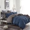 Ardor Queen Size Oliver Cotton Quilt Cover Bedding Set Midnight