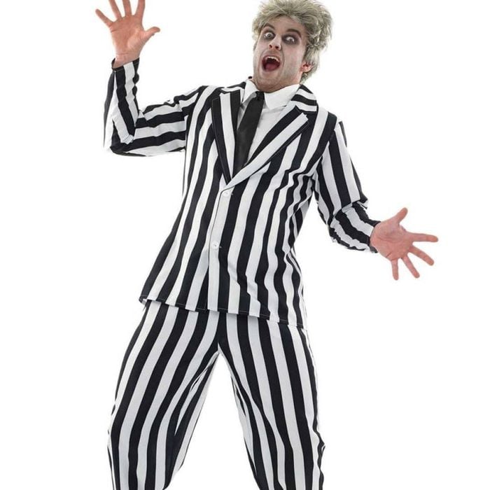 Chaotic Plus Size Mens Striped Beetle Ghost Halloween Costume - Xlarge