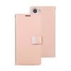 Goospery Rich Diary for Galaxy S23 Ultra - Rose Gold
