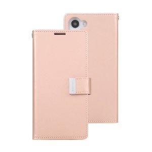 Goospery Rich Diary for Galaxy S23 Ultra - Rose Gold