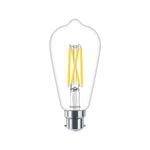 Philips ST64 B22 LED 806lm Clear 6W Filament