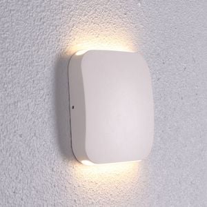 CLA Lighting Vox Surface Mounted LED Exterior Square Up/Down Wall Light IP54 White