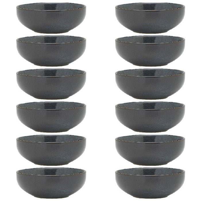12PK Ecology Element Stoneware Bowl Tableware 11cm - Raven