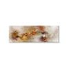 Orange Grey Abstract Design Print 100% Australian Made 120x40cm (Stretched Canvas)