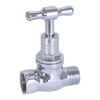 Kinetic 15mm Chrome Male and Female T-Head Stop Cock