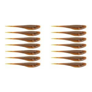 2x 7PK 3.75In Rapala Crush City The Jerk Plastic Minnow Lures - Motor Oil UV